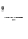 Presupuesto general 2020